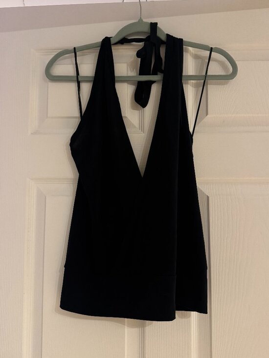 Free People Tops - Free People Tie Neck Halter Top Size M
